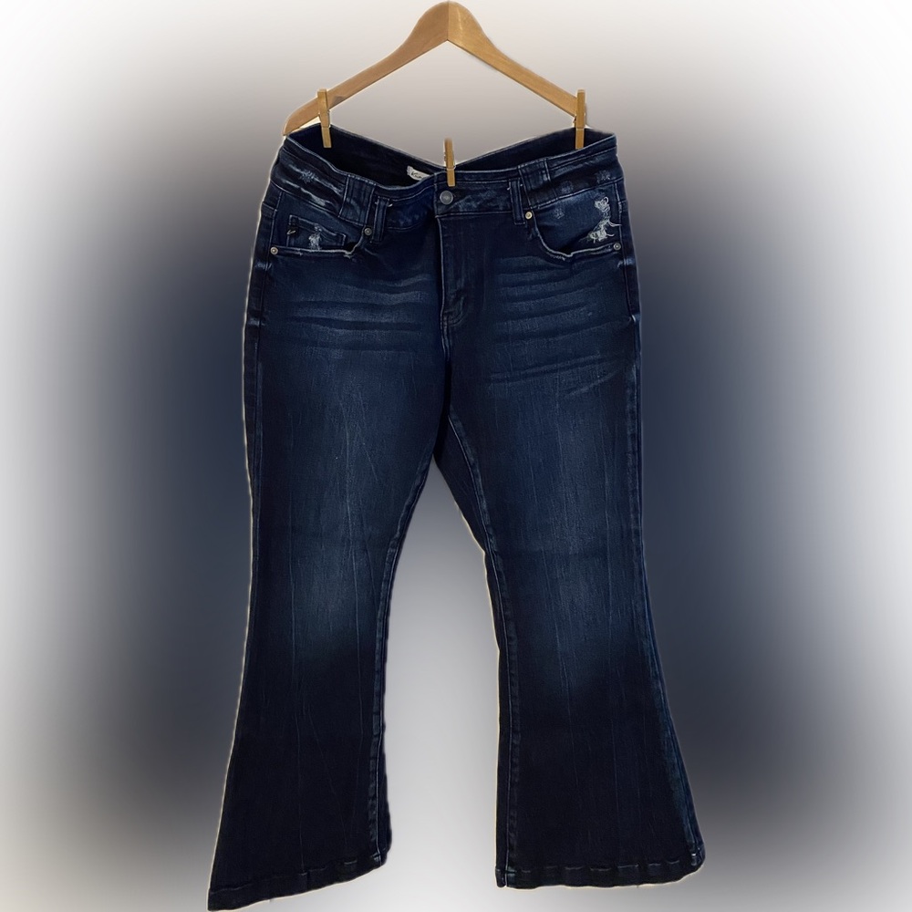 KanCan Flare Leg Jeans - Size 16-WORN ONCE
